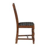 Mayfair Dining Chairs with Black Diamond Padded Seat (2 Pack)