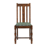 Mayfair Dining Chairs with Green Diamond Padded Seat (2 Pack)