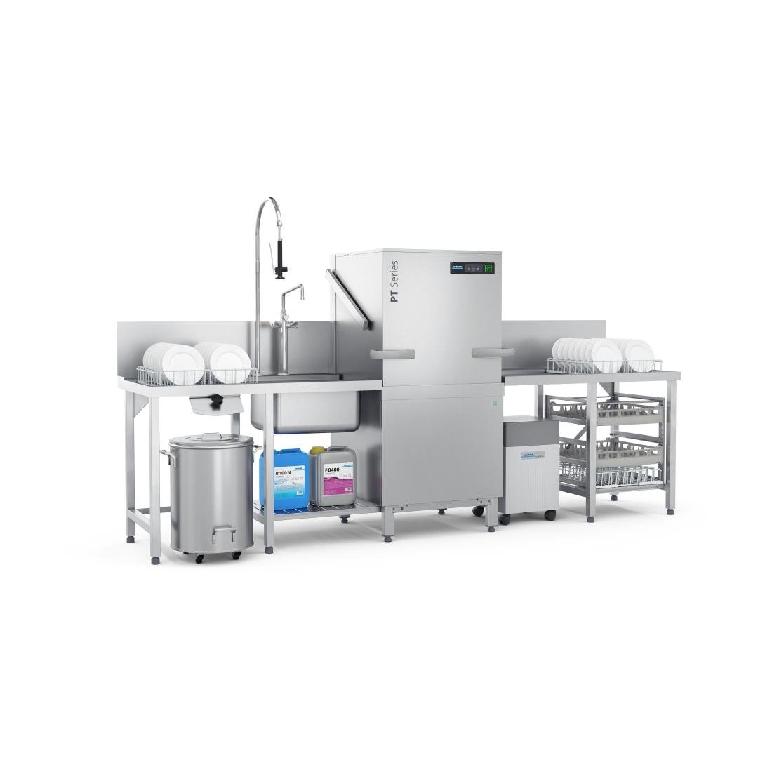 Winterhalter Pass Through Dishwasher PT-L Energy+ with Water Softener and IDD