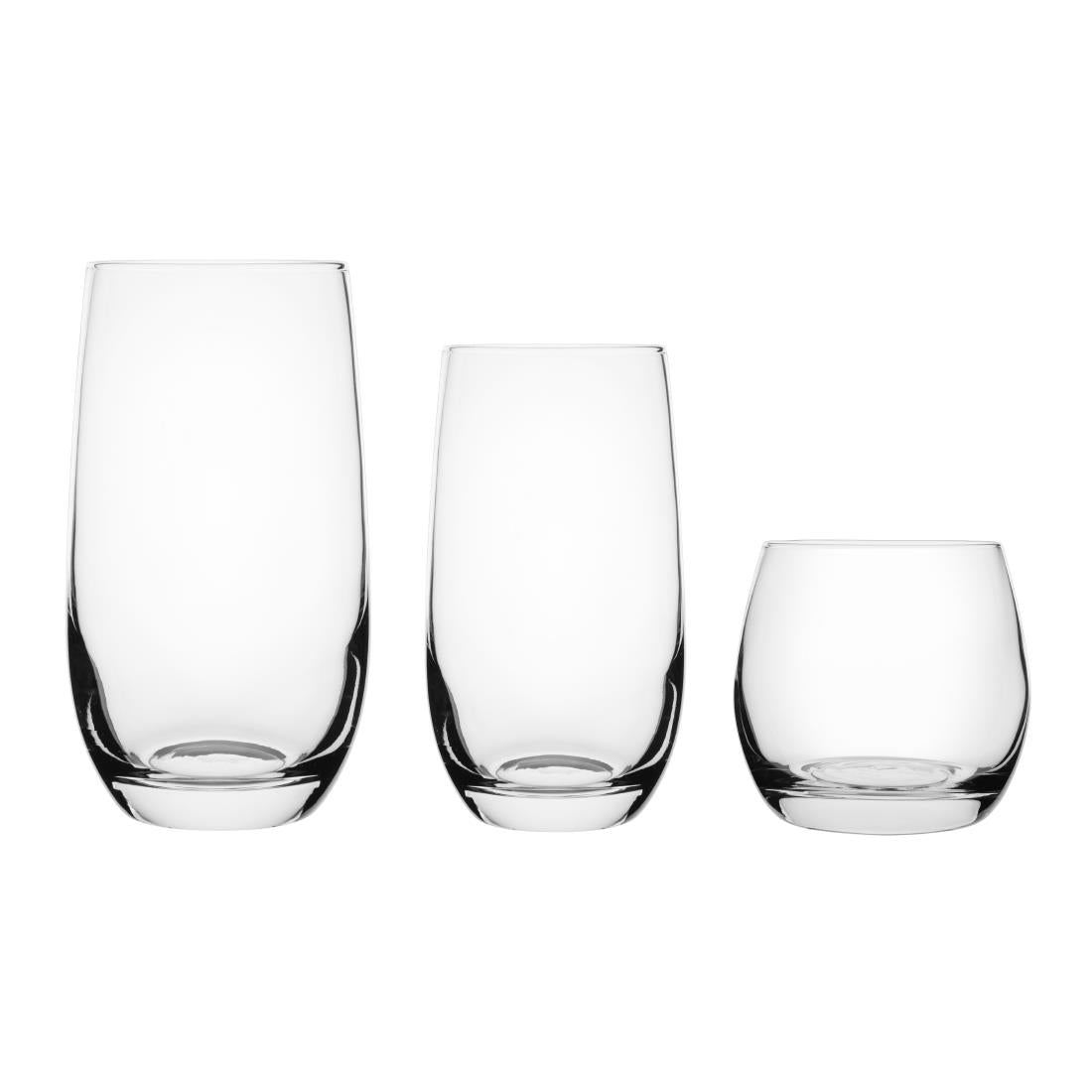 Olympia Rounded Hi Ball Tumblers 375ml (6 Pack)
