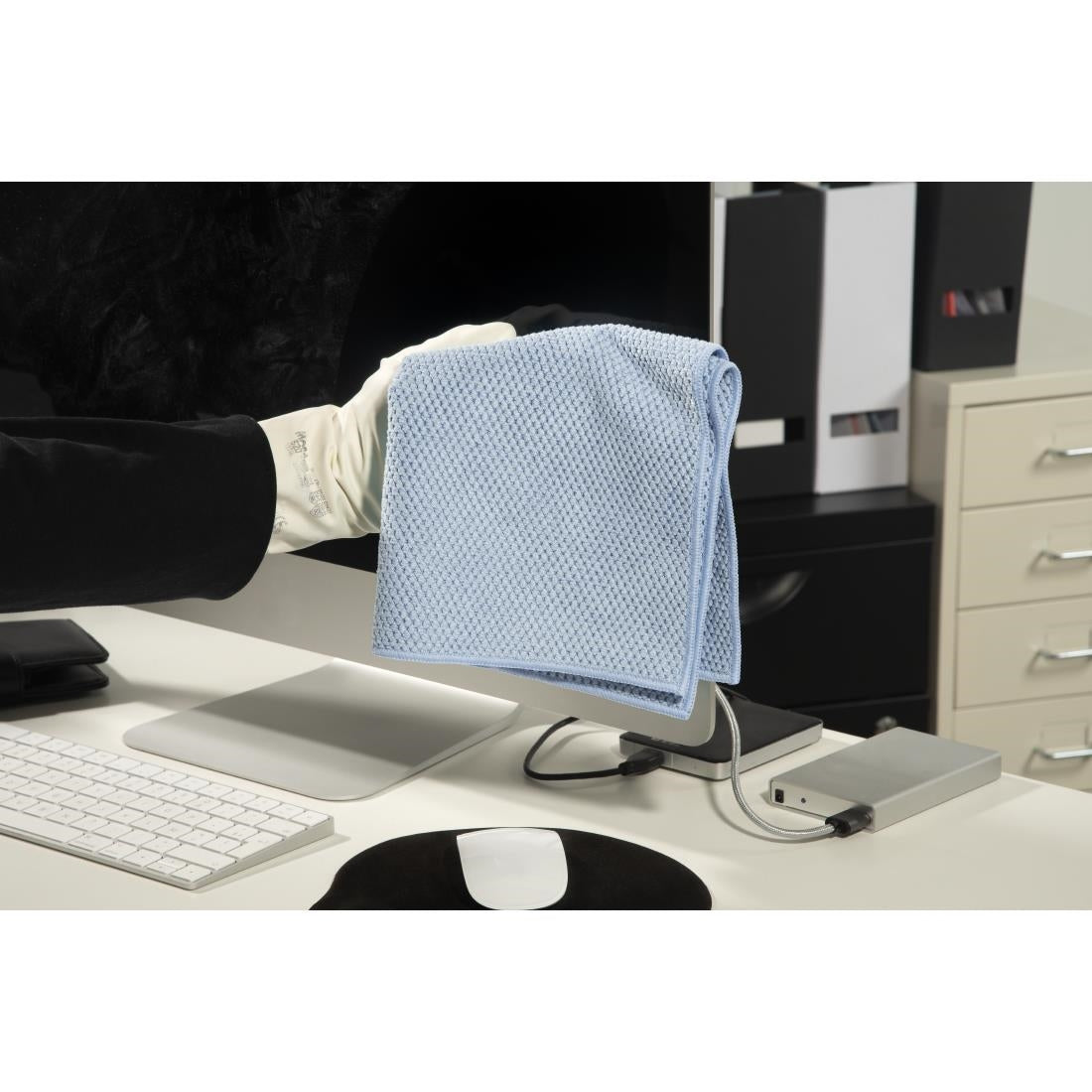 Spontex MF Pro Recycled Microfibre Cloth Blue (5 Pack)