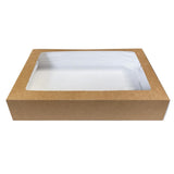 Fiesta Recyclable Large Platter Boxes with PET Windows (25 Pack)
