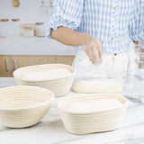 Vogue Rattan Proving Round Basket 220x80mm