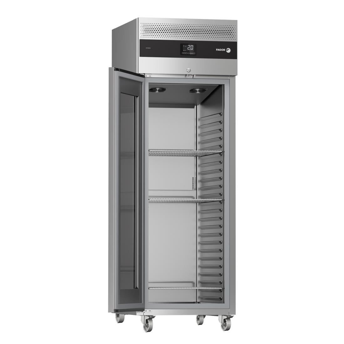 Fagor Advance Gastronorm Upright Cabinet Display Fridge 1 Door AUP-11G GD