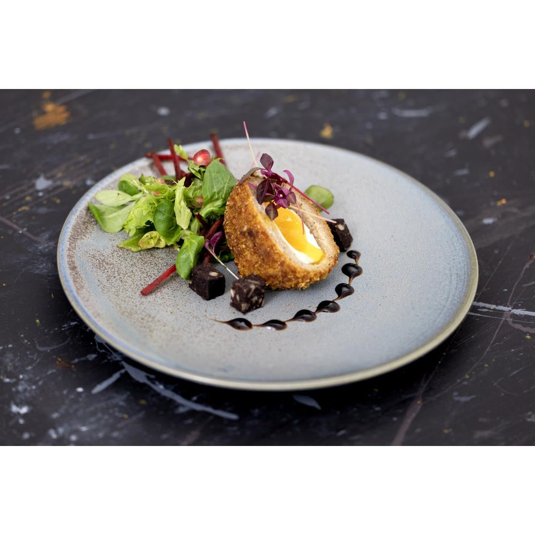 Olympia Ember Coupe Plates Blue 230mm (6 Pack)