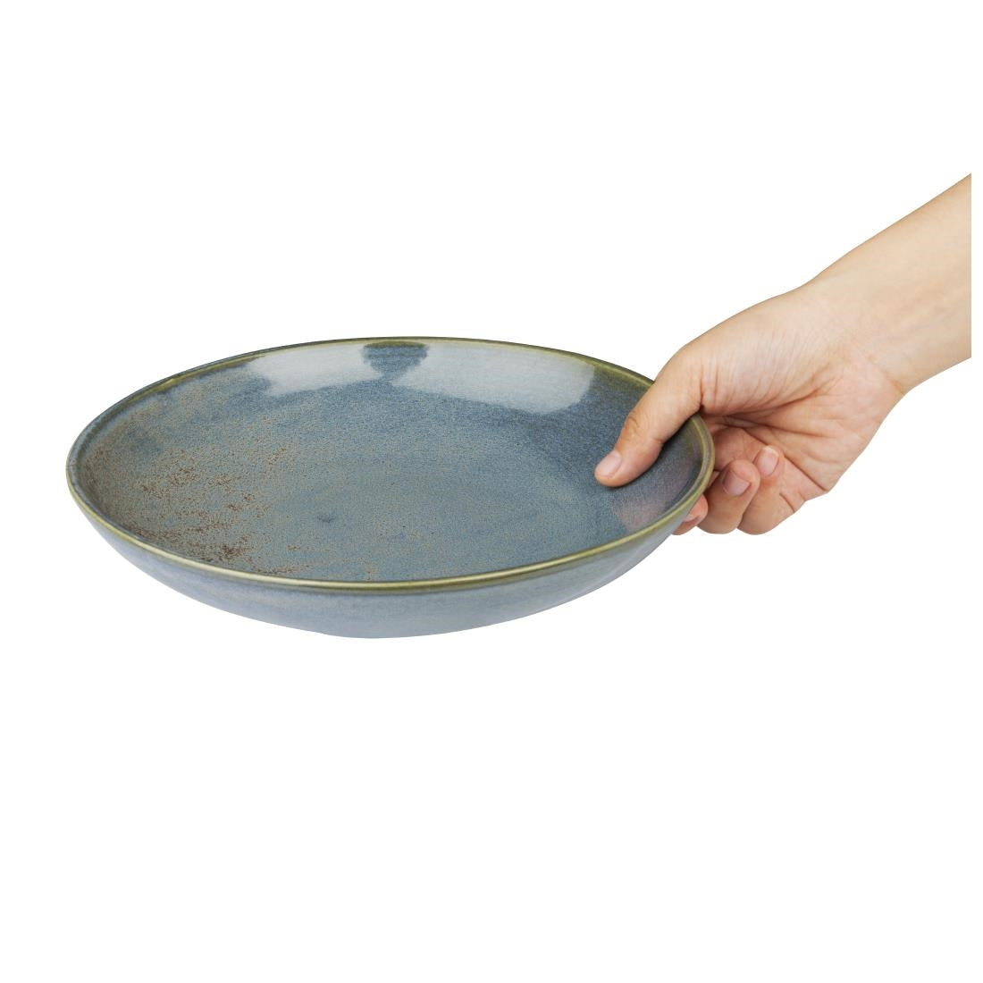 Olympia Ember Blue Low Coupe Bowls 230mm (4 pack)