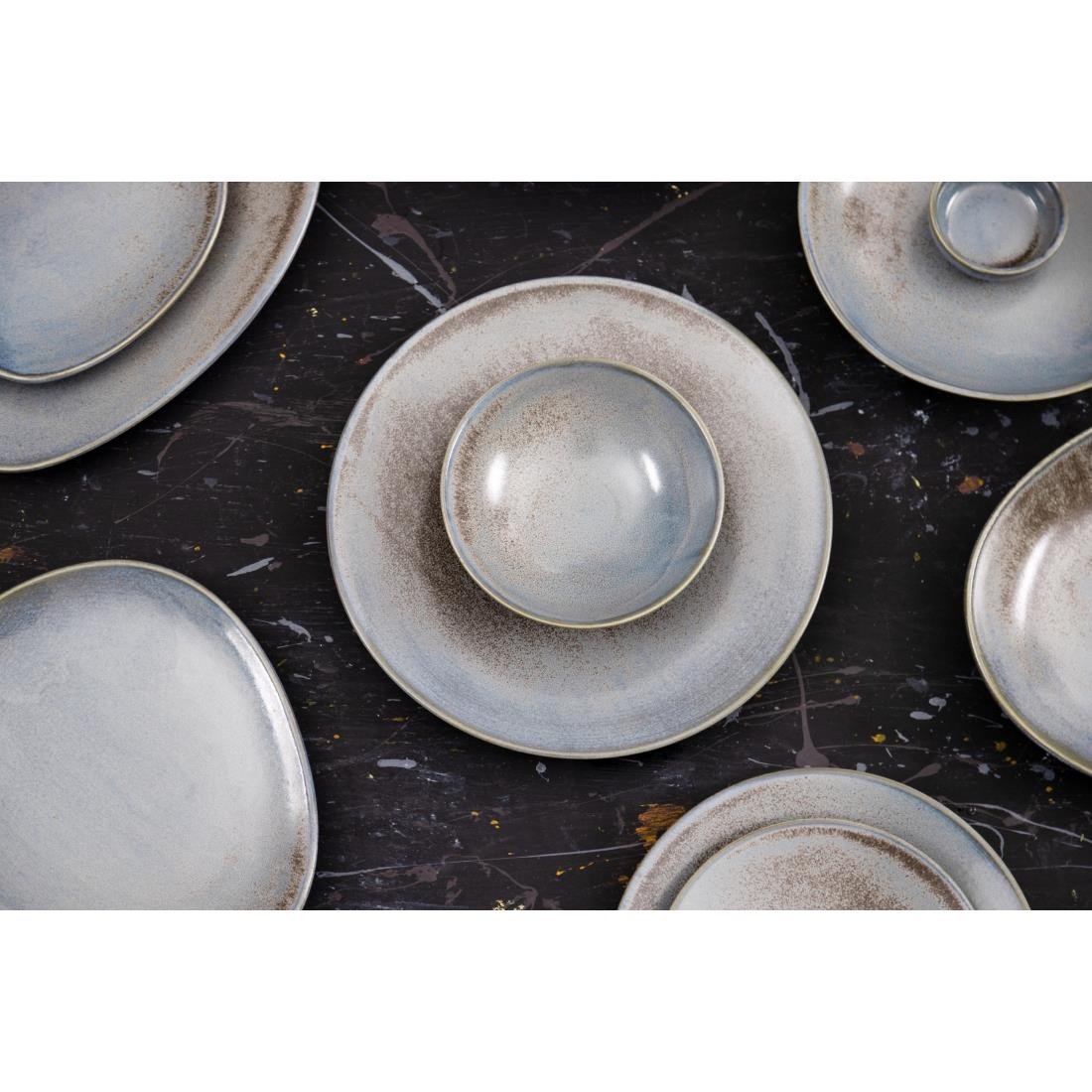Olympia Ember Blue Coupe Plates 275mm (4 pack)