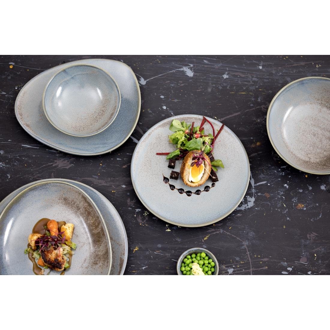 Olympia Ember Blue Coupe Plates 275mm (4 pack)