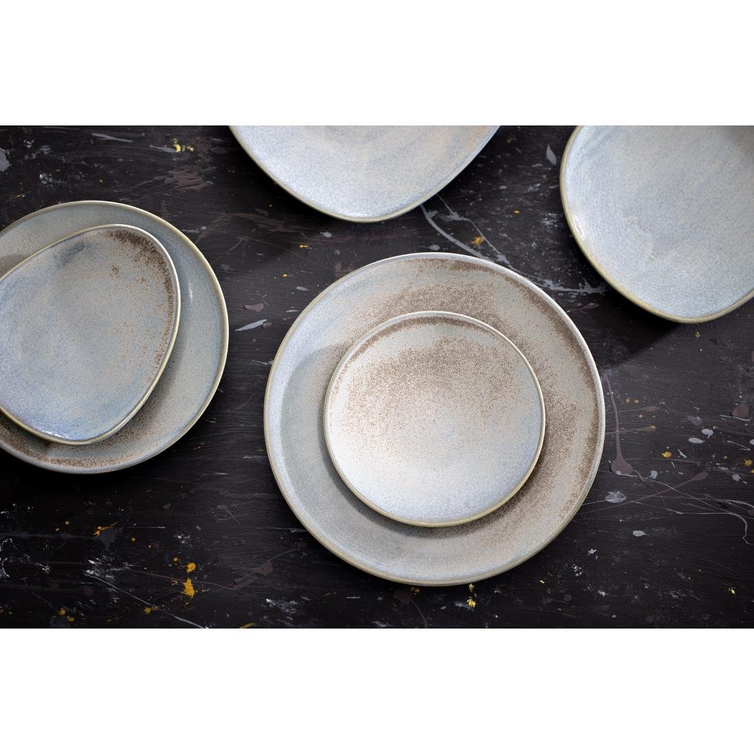 Olympia Ember Blue Coupe Plates 275mm (4 pack)