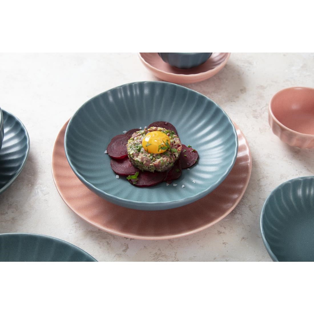 Olympia Corallite Plates Peach 280mm (6 Pack)