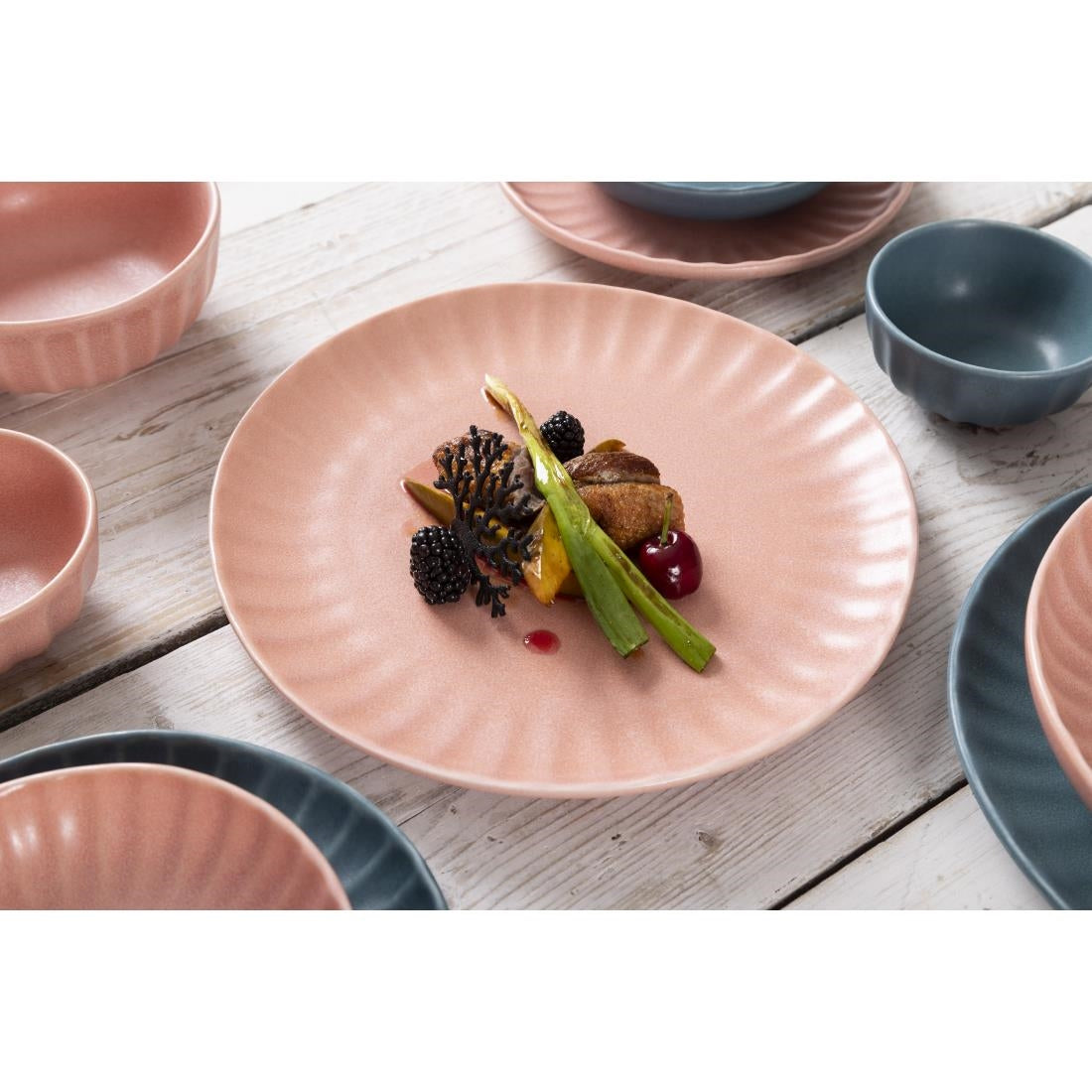 Olympia Corallite Plates Peach 280mm (6 Pack)