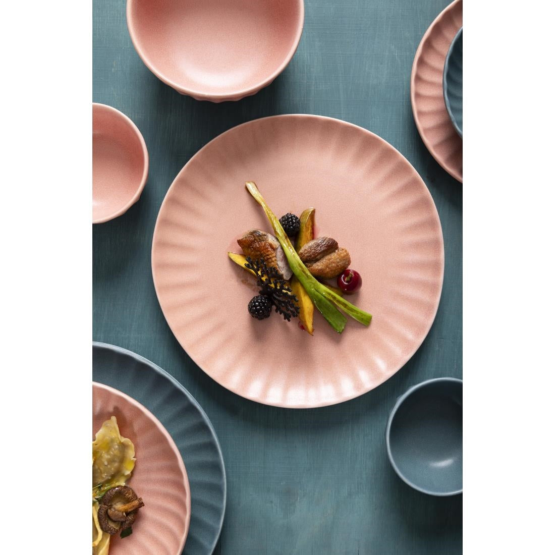 Olympia Corallite Plates Peach 280mm (6 Pack)