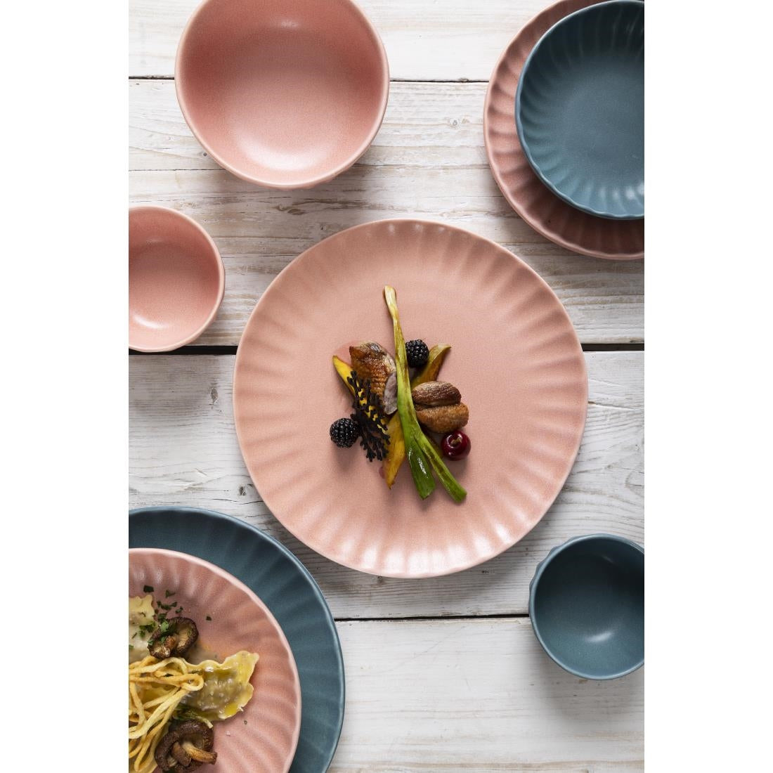Olympia Corallite Plates Peach 280mm (6 Pack)