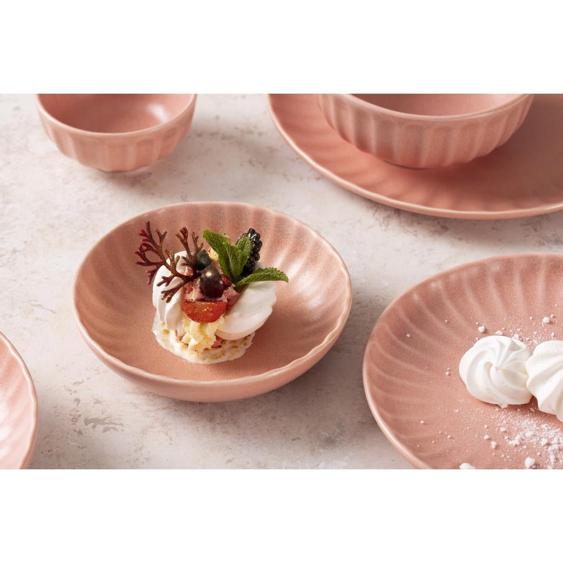Olympia Corallite Deep Bowls Peach 150mm (6 Pack)