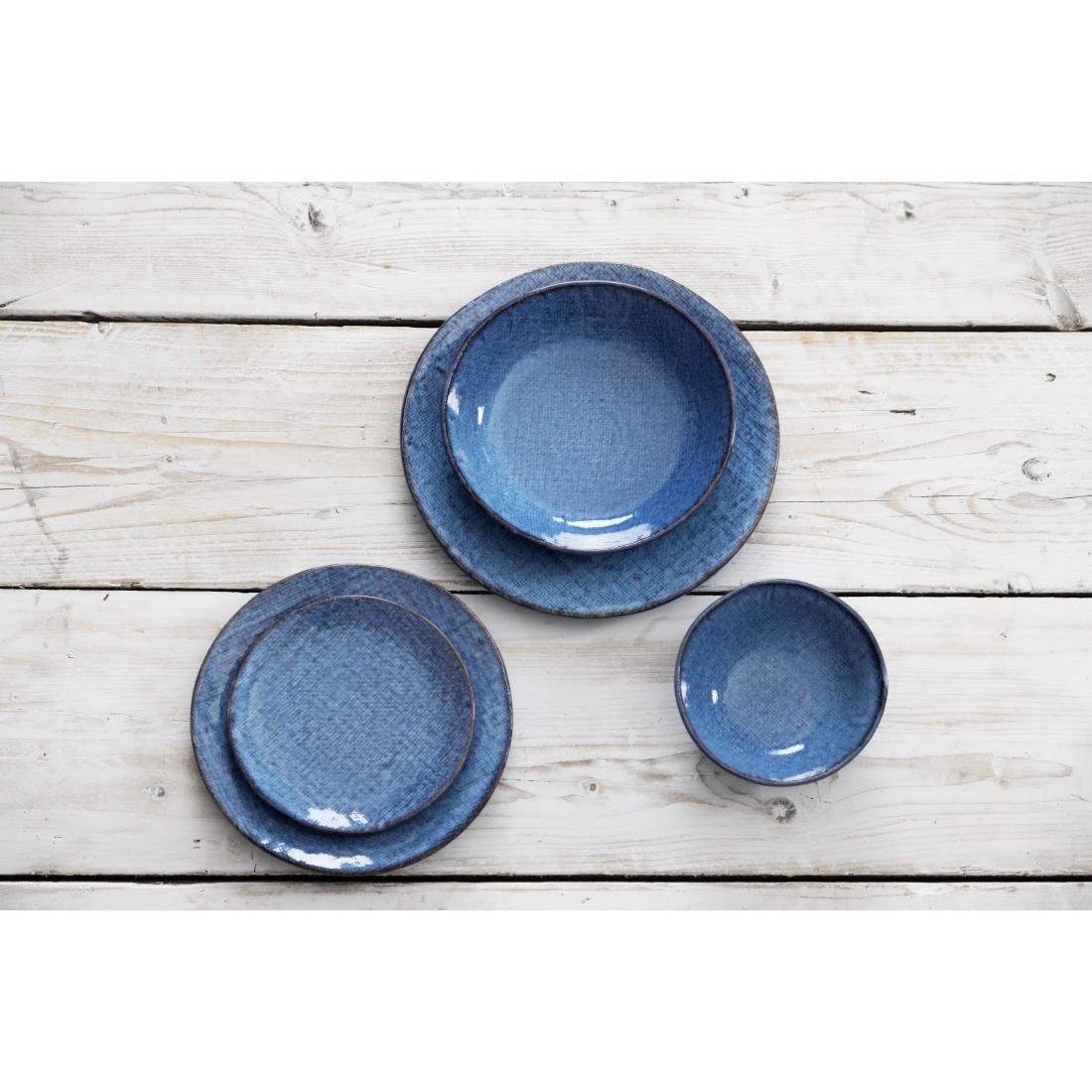 Olympia Denim Coupe Plates Blue 230mm (6 Pack)