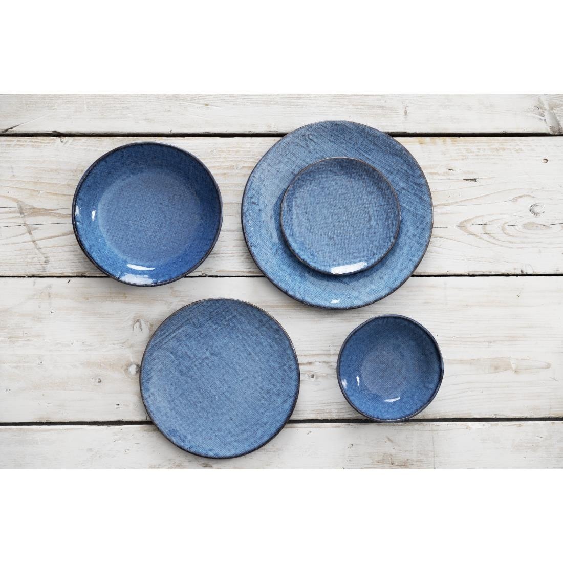 Olympia Denim Coupe Plates Blue 230mm (6 Pack)
