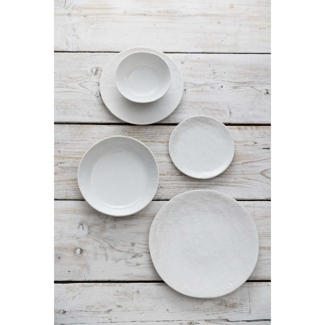 Olympia Denim Coupe Plates White 230mm (6 Pack)