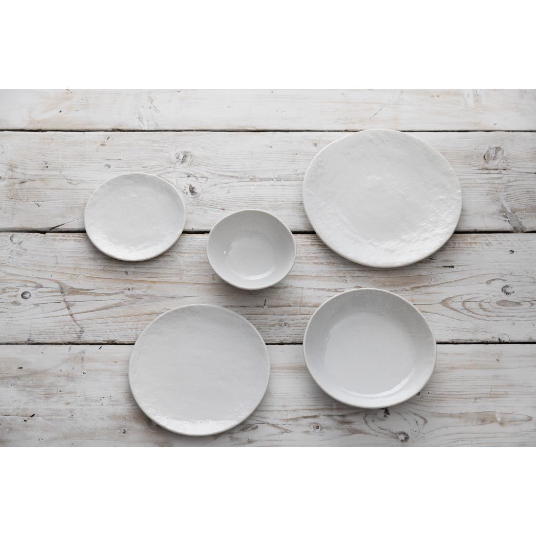 Olympia Denim Coupe Plates White 230mm (6 Pack)
