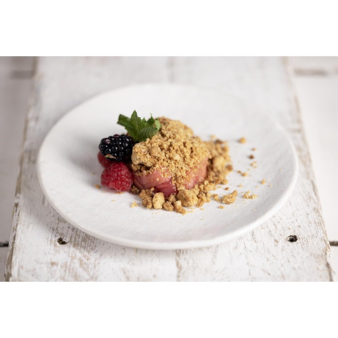 Olympia Denim Coupe Plates White 230mm (6 Pack)