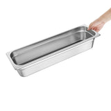 Vogue Stainless Steel 2/4 Gastronorm Tray 100mm