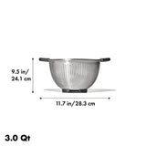 OXO Steel Colander 2.8Ltr