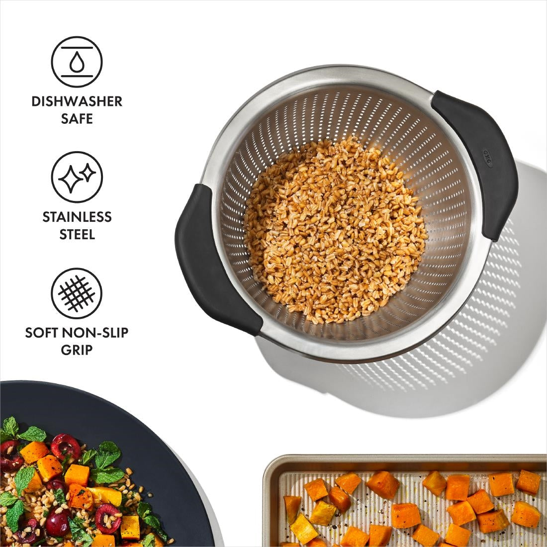 OXO Steel Colander 2.8Ltr