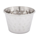 Olympia Hammered Stainless Steel Sauce Cups 70ml (12 pack)