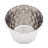 Olympia Hammered Stainless Steel Sauce Cups 70ml (12 pack)