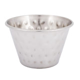 Olympia Hammered Stainless Steel Sauce Cups 115ml (12 pack)