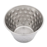 Olympia Hammered Stainless Steel Sauce Cups 115ml (12 pack)
