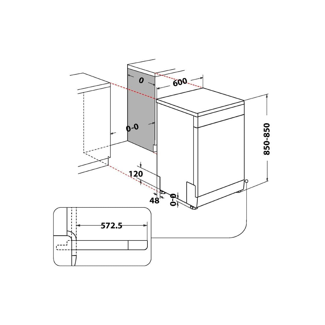 Whirlpool Dishwasher W7FHP33