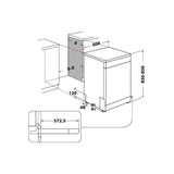 Whirlpool Dishwasher WFC 3C33 PF UK