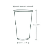 Vegware PLA Pint to Brim Cup UKCA/UKNI/CE-marked 96-Series (1000 Pack)