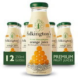 Folkington's Juices Orange Glass Bottle 250ml (12 Pack)