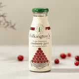 Folkington's Juices Cranberry Glass Bottle 250ml (12 Pack)