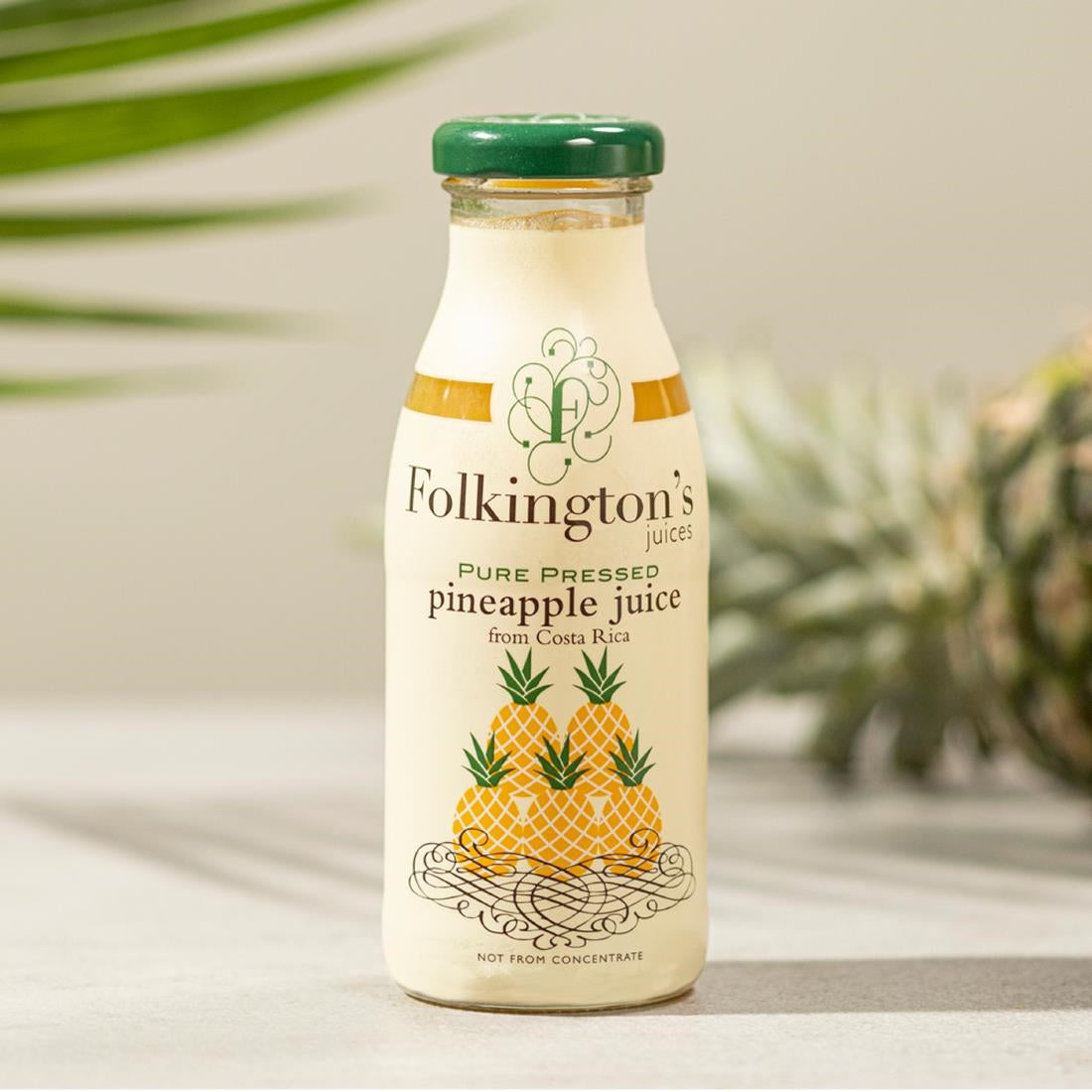Folkington's Juices Pineapple Glass Bottle 250ml (12 Pack)