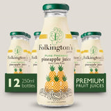 Folkington's Juices Pineapple Glass Bottle 250ml (12 Pack)