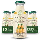Folkington's Juices Pineapple Glass Bottle 250ml (12 Pack)