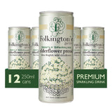 Folkington's Sparkling Drinks Elderflower Can 250ml (12 pack)