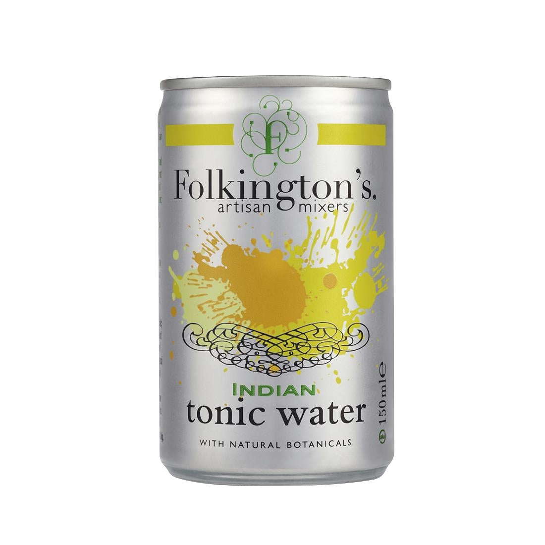 Folkington's Indian Tonic Water Can 150ml (24 Pack)