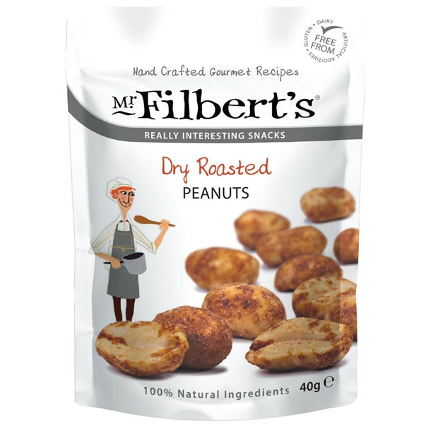 Mr Filbert's Dry Roasted Peanuts 40g (Pack of 20)