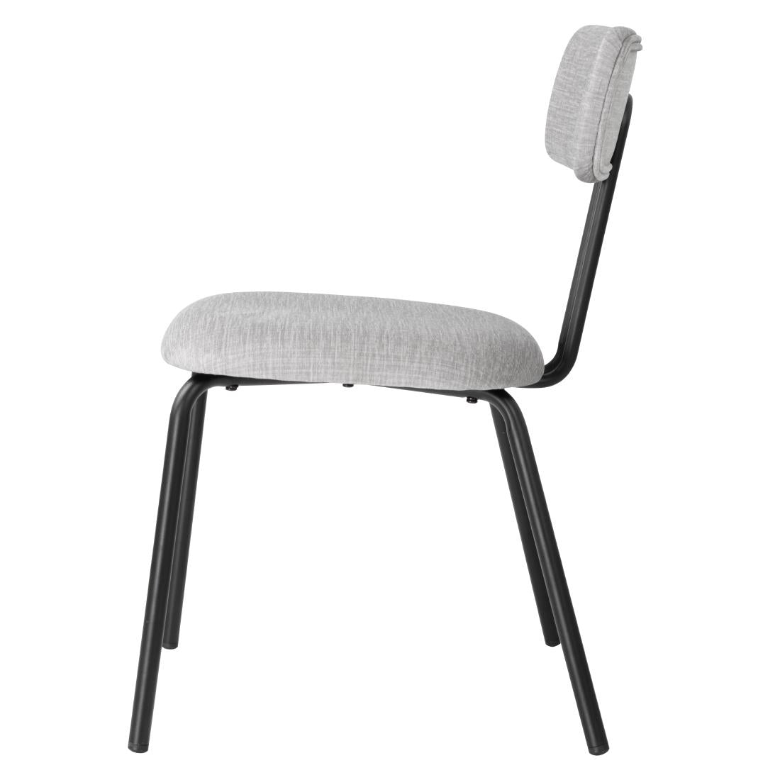 Bolero Fairfield Chairs Black and Grey Mix (2 Pack)