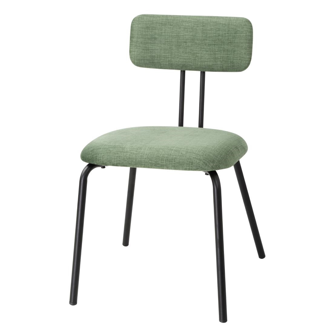 Bolero Fairfield Chairs Black and Green Mix (2 Pack)