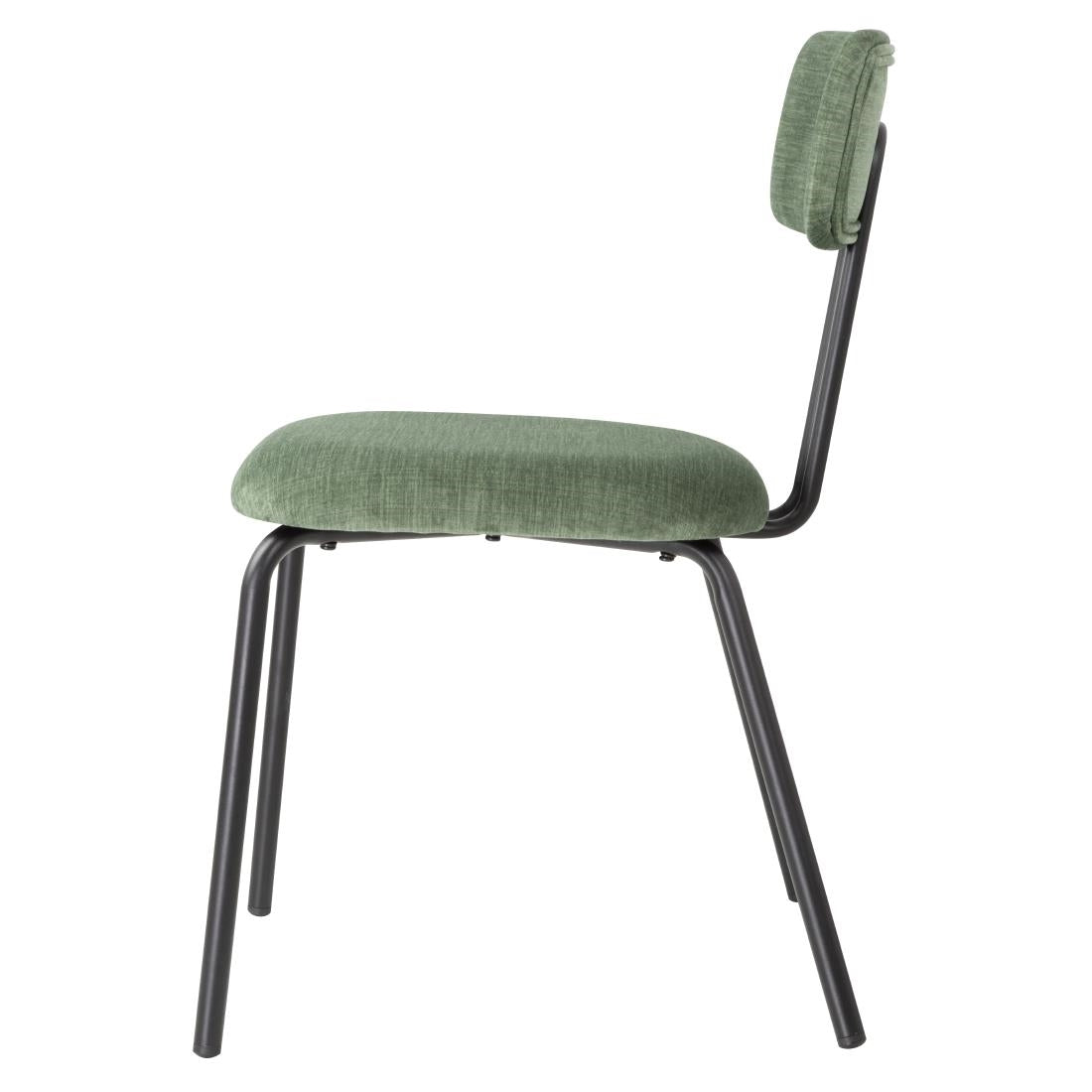 Bolero Fairfield Chairs Black and Green Mix (2 Pack)