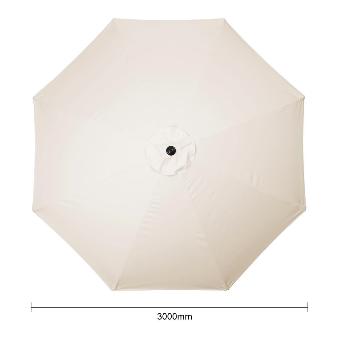 Bolero Seville Round Parasol 3m Diameter Cream