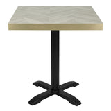 Bolero Pre-Drilled Table Top Chevron Design 700mm