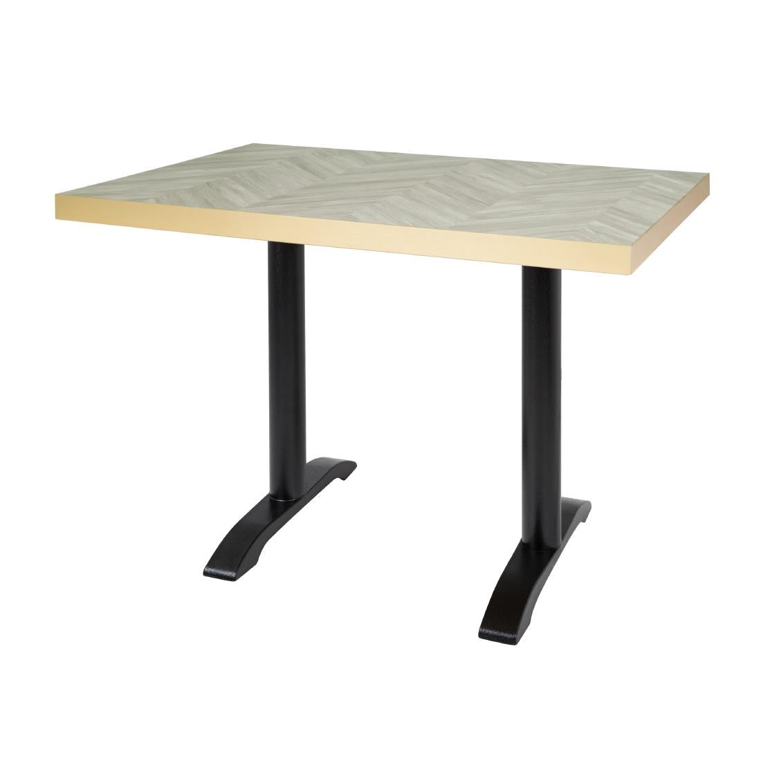 Bolero Rectangular Table Top Chevron Design 1100x 700mm