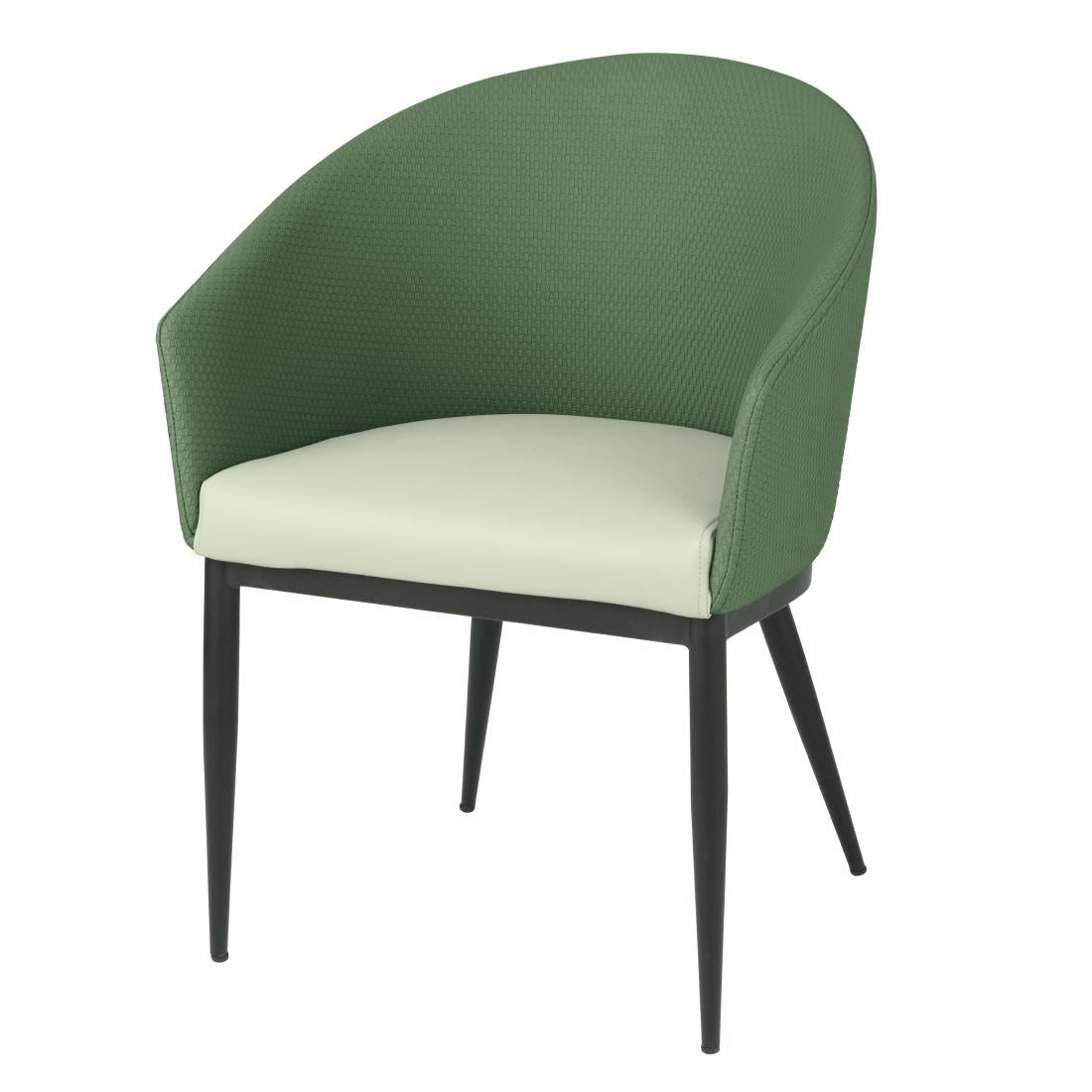 Bolero Sloane Interior Dining Chairs - Green Forest Mix (2 Pack)