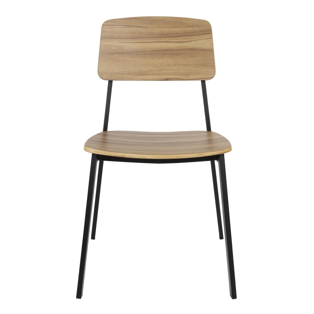 Bolero Beaufort Wooden Interior Dining Chairs (2 Pack)