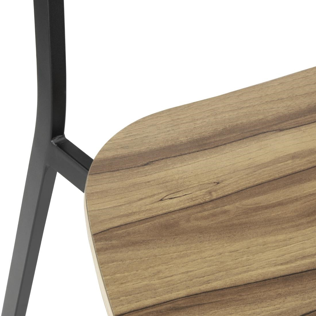 Bolero Beaufort Wooden Interior High Stools (2 Pack)